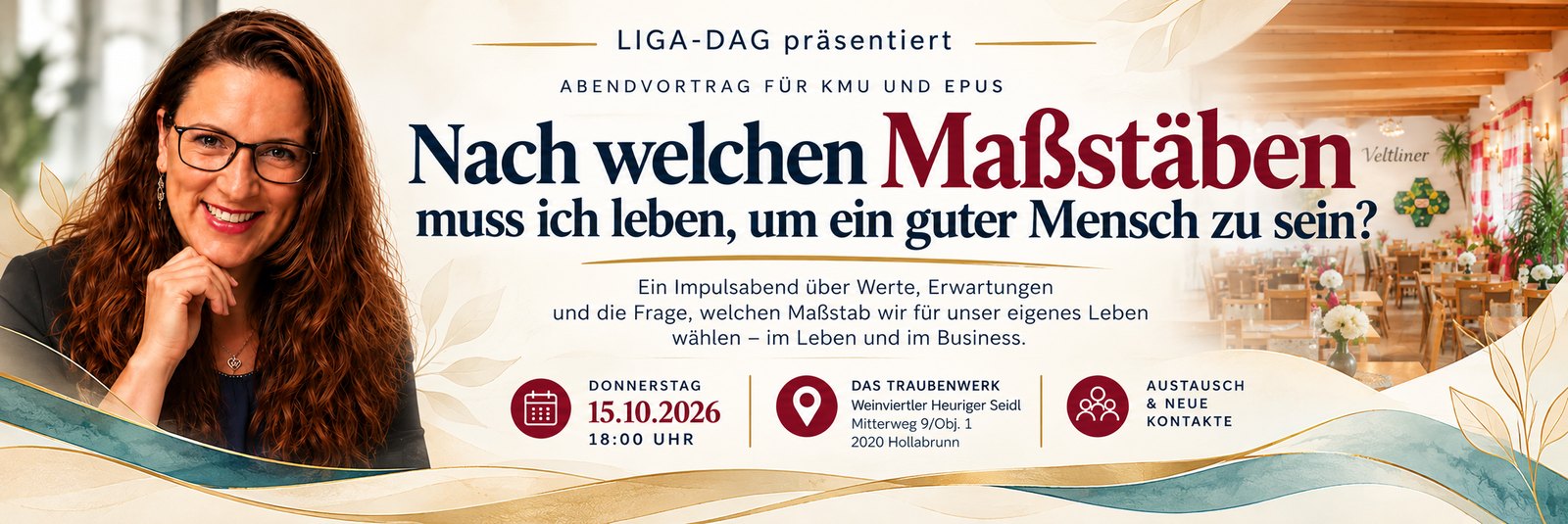 Abendvortrag 15.10.2026: Nach welchen Maßstäben muss ich leben, um ein guter Mensch zu sein? – Das Traubenwerk Hollabrunn